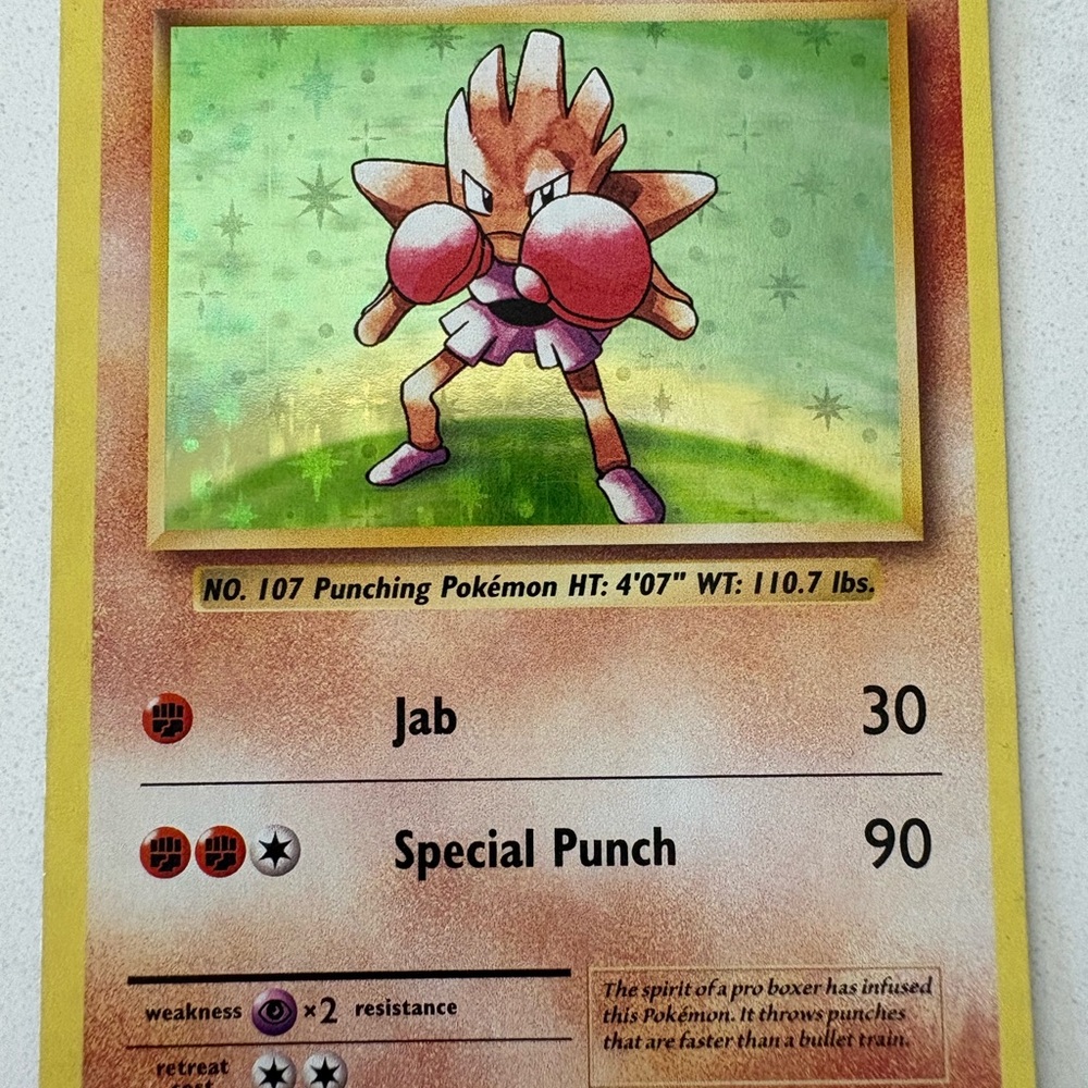 Hitmonchan Pokémon Card